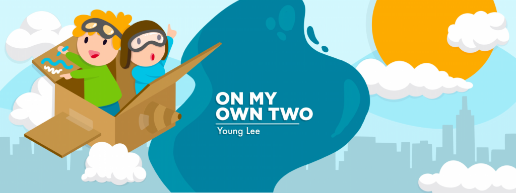 Main graphic for column titled "On My Own Two," Charcot-Marie-Tooth News, by Young Lee