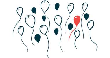 An illustration shows a red balloon among black and white ones.