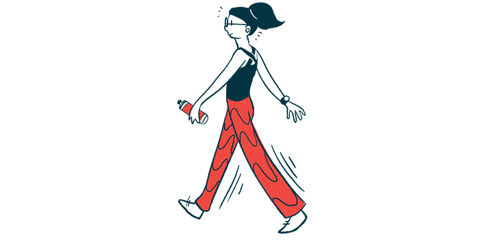 aerobic capacity | Charcot-Marie-Tooth News | 6-minute walk test | illustration of woman walking