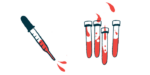 CMT biomarker | Charcot-Marie-Tooth News | illustration of test tubes containing blood